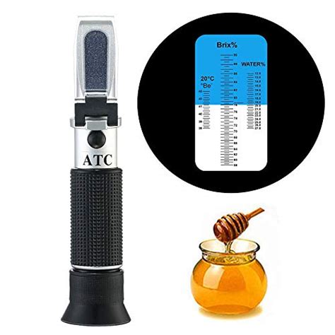 honey refractometer temperature|using a refractometer for honey.